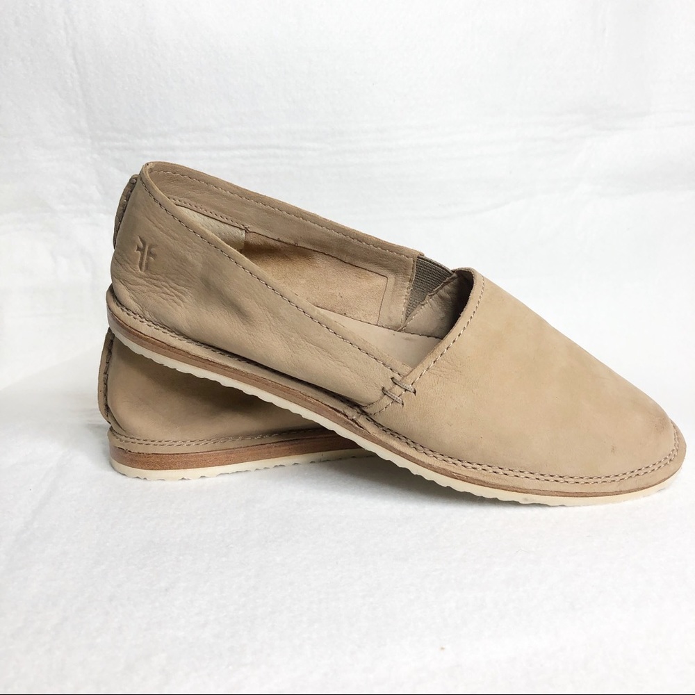 FRYE Milly A-Line Tan Flats